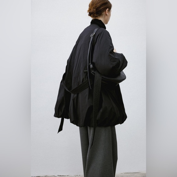 NWOT Tageechita Tie Waist Down Jacket Scarf Set - Picture 4 of 12